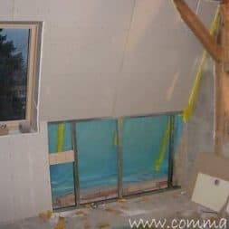 bau der kueche im obergeschoss 80 - Der Einbau der Dachfenster-Einbau der Dachfenster