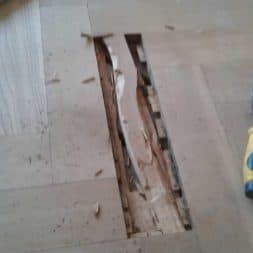 echtholzparkett reparieren wohnung26 - Eichen Echtholz Parkett aufbereiten und kaputte Stäbe auswechseln