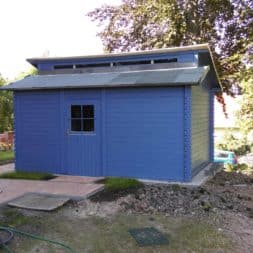 bau eines blockbohlenhaus im garten 70 - Der Bau einer Blockbolengarage im Garten
