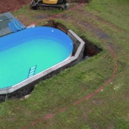 pool aufbau und anschluss 25 - Projekt Poolterrasse – Vorbereitung und Start