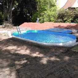 pool aufbau und anschluss 33 - Projekt Poolterrasse – Vorbereitung und Start