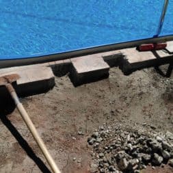 pool aufbau und anschluss 61 - Projekt Poolterrasse – Vorbereitung und Start