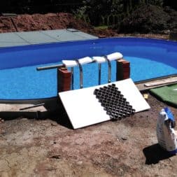 pool aufbau und anschluss 64 - Projekt Poolterrasse – Vorbereitung und Start