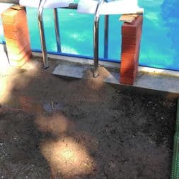 pool aufbau und anschluss 65 - Projekt Poolterrasse – Vorbereitung und Start