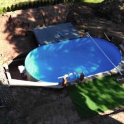 pool aufbau und anschluss 68 - Projekt Poolterrasse – Vorbereitung und Start