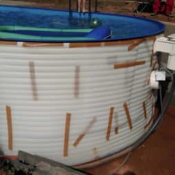 pool aufbau und anschluss 69 - Projekt Poolterrasse – Vorbereitung und Start