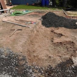 pool aufbau und anschluss 71 - Projekt Poolterrasse – Vorbereitung und Start