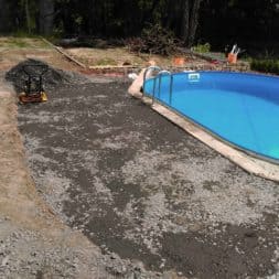 pool aufbau und anschluss 75 - Projekt Poolterrasse – Vorbereitung und Start
