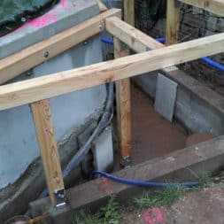 unterkonstruktion bpc wpc poolterrasse 14 - Projekt Poolterrasse – Bau der freistehenden Unterkonstruktion für die BPC Dielen