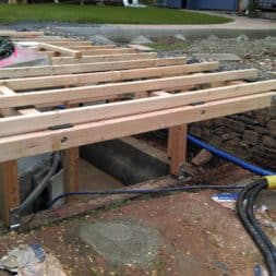 unterkonstruktion bpc wpc poolterrasse 24 - Projekt Poolterrasse – Bau der freistehenden Unterkonstruktion für die BPC Dielen