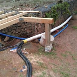unterkonstruktion bpc wpc poolterrasse 25 - Projekt Poolterrasse – Bau der freistehenden Unterkonstruktion für die BPC Dielen