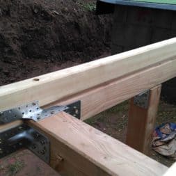 unterkonstruktion bpc wpc poolterrasse 31 - Projekt Poolterrasse – Bau der freistehenden Unterkonstruktion für die BPC Dielen