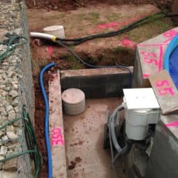 unterkonstruktion bpc wpc poolterrasse 4 - Projekt Poolterrasse – Bau der freistehenden Unterkonstruktion für die BPC Dielen