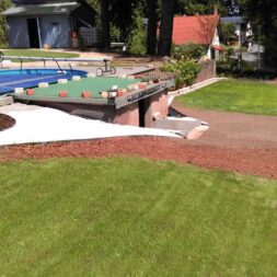 palme und neuer rasen am pool 4 1 scaled - Poolterrasse selber bauen - Platz schaffen für den neuen Rasen