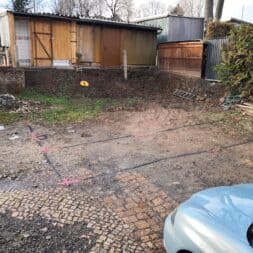 Carport Planung und Aufmass 2 - Carport selber bauen - Bauplatz vorbereiten