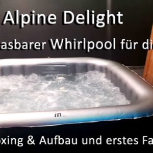 MSpa Alpine Delight Aufblasbarer Whirlpool fuer die Sauna Unboxing Aufbau und erstes Fazit - Keller Trockenlegen - Neue Tauchpumpe nach 1 Monat zerstört