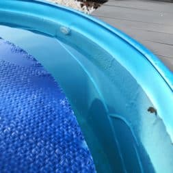 Luftblasen unter Poolfolie 5 - Pool Umbau - Rückbau vom Stahlwandpool