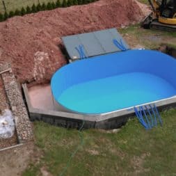 pool aufbau und anschluss 12 - Pool Umbau - Rückbau vom Stahlwandpool