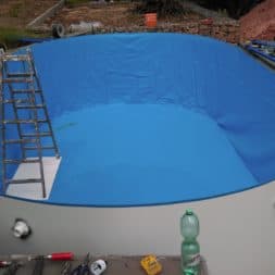 pool aufbau und anschluss 7 - Pool Umbau - Rückbau vom Stahlwandpool