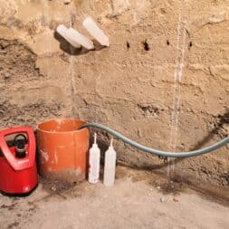 Keller trocken legen pumpensumpf pumpe defekt Rueckschlagventil einbauen 7 - Keller Trockenlegen – 1 Jahr später | Injektion | Pumpensumpf