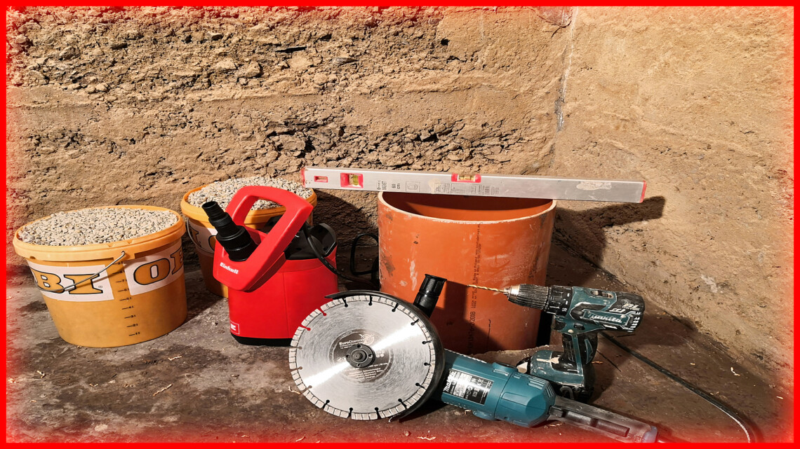 Draining the cellar - pump sump | Build your own soakaway