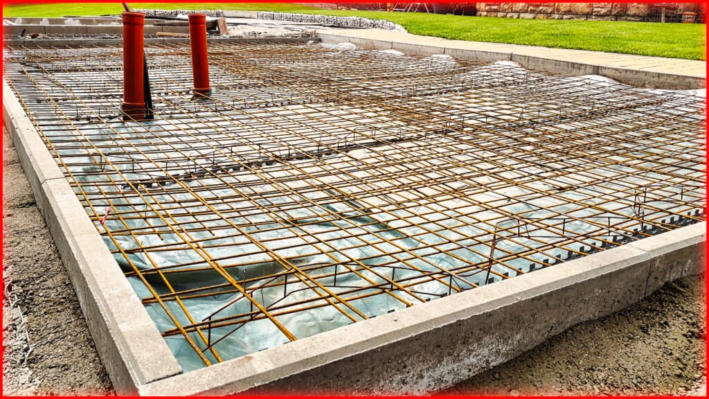 Betonfundament für Gartenküche selber bauen commaik