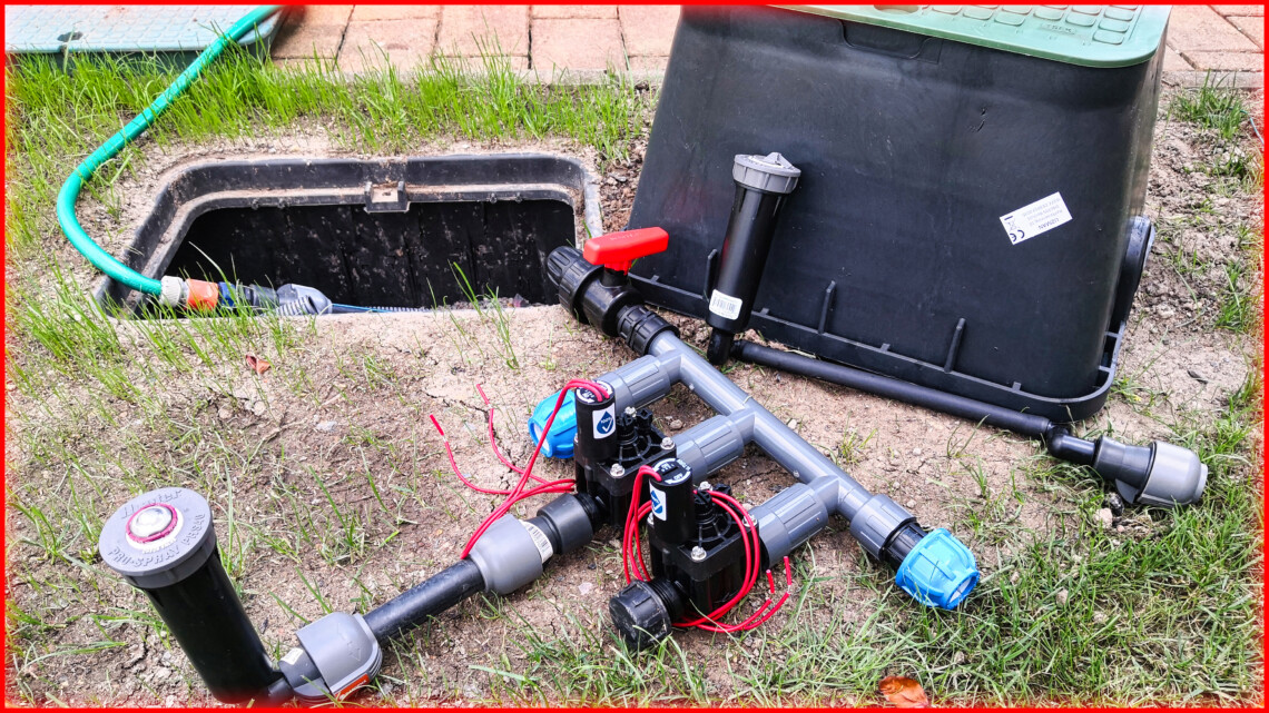 Rasenbewässerung bauen 2 - Ventilbox installieren | Bauteile | Werkzeuge | Hunter MP-Rotator