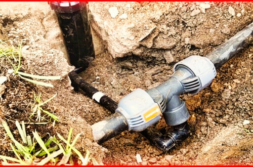 Garden irrigation – installation and connection of new Hunter pop-up sprinklers2 a
