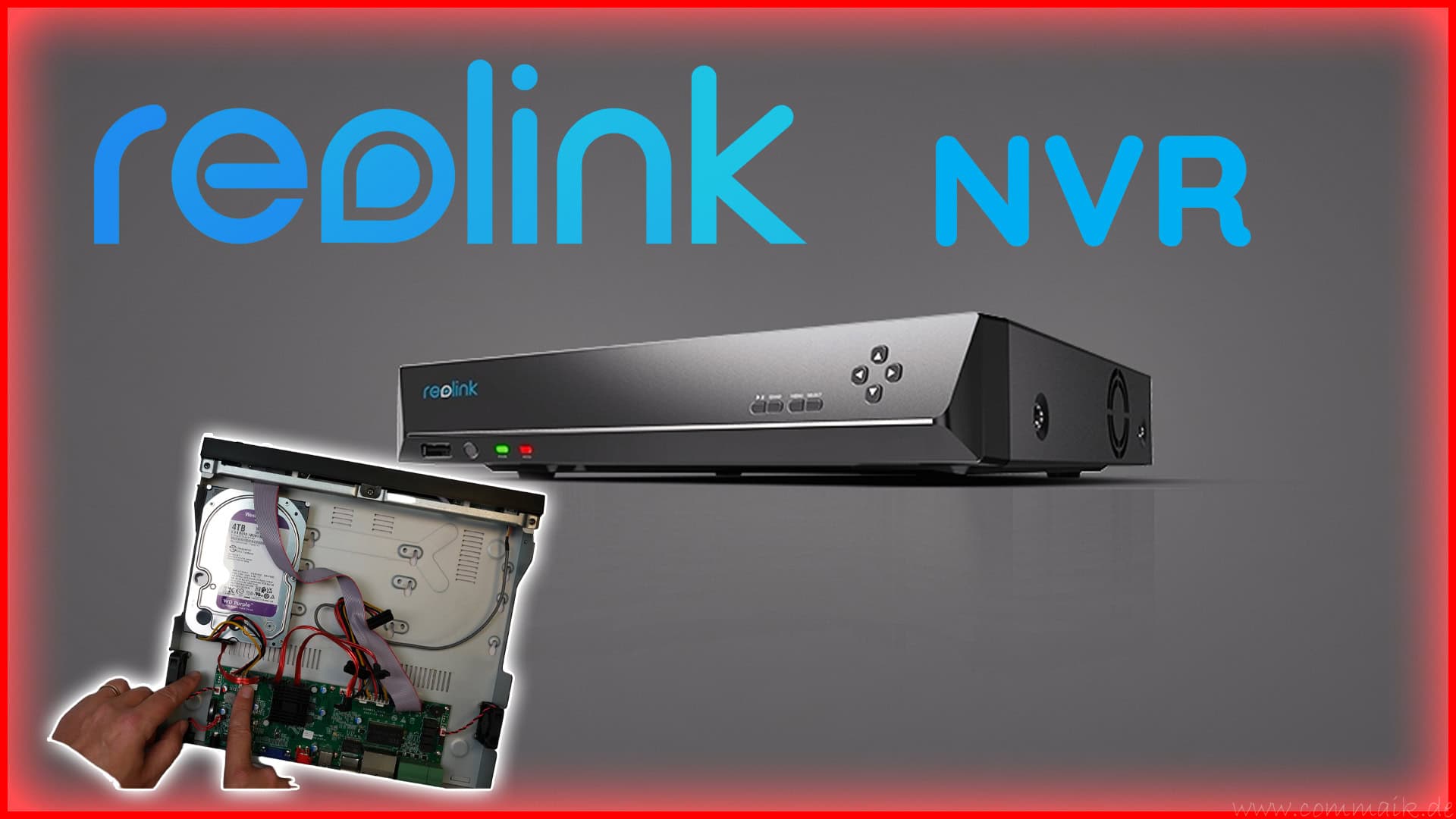 Reolink nvr 36CH HDD install YT1