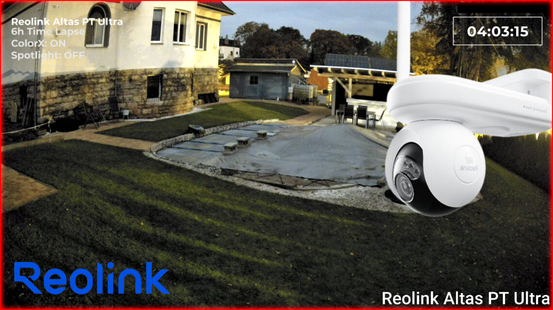 Reolink Altas PT Ultra night vision: 6 hours of time-lapse night shots with ColorX