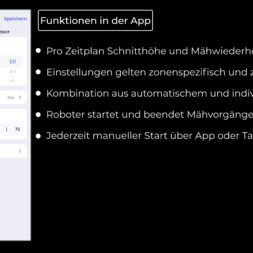 Anthbot Genie Funktionen der App www.commaik.de 3.16.2 - Anthbot Genie Mähroboter im Test: Perfektes Rasen mähen ohne Kabel!?