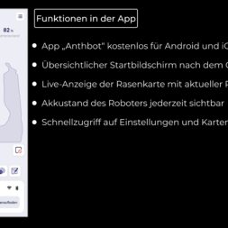 Anthbot Genie Funktionen der App www.commaik.de 3.9.2 - Anthbot Genie Mähroboter im Test: Perfektes Rasen mähen ohne Kabel!?