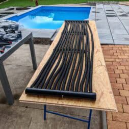Poolheizung Upgrade Von EPDM zu Ripp Rohr – effizient mardersicher www.commaik.de 013 - Pool heating with Solar Ripp - Build your own solar heating for the pool