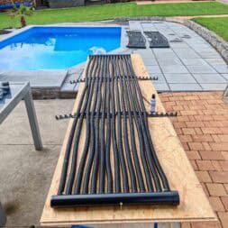 Poolheizung Upgrade Von EPDM zu Ripp Rohr – effizient mardersicher www.commaik.de 043 - Pool heating with Solar Ripp - Build your own solar heating for the pool