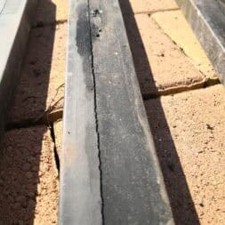 a close up of a wood plank