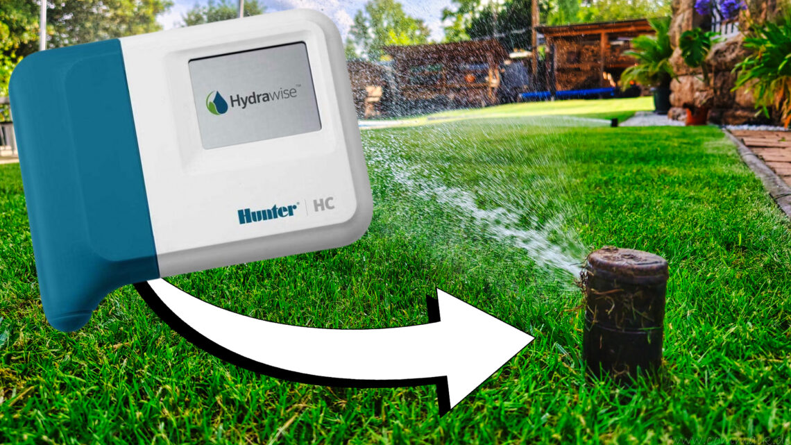 Rasenbewaesserung mit hydrawise www.commaik.de - Hunter Hydrawise Bewässerungscomputer installieren und programmieren - Schritt für Schritt