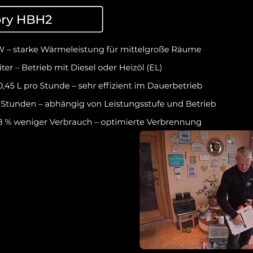 Diesel heating for motorhomes & campers: optimal heating of the conservatory with diesel 10 Dieselheizung statt Elektroheizung Hcalory HBH2 im Test Einbau im Wintergarten www.commaik.de 3.1.1 - Diesel heating for motorhomes & campers: optimal heating of the conservatory with diesel
