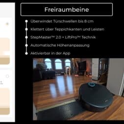 MOVA Z60 Ultra Roller Complete test: Fully automatic cleaning with AI and hot water 38 MOVA Z60 Ultra Roller Complete im Test Staerkster Saug Wischroboter www.commaik.de 1.17.12 - MOVA Z60 Ultra Roller Complete test: Fully automatic cleaning with AI and hot water