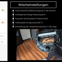 MOVA Z60 Ultra Roller Complete test: Fully automatic cleaning with AI and hot water 40 MOVA Z60 Ultra Roller Complete im Test Staerkster Saug Wischroboter www.commaik.de 1.17.14 - MOVA Z60 Ultra Roller Complete test: Fully automatic cleaning with AI and hot water