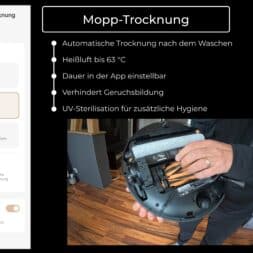 MOVA Z60 Ultra Roller Complete test: Fully automatic cleaning with AI and hot water 41 MOVA Z60 Ultra Roller Complete im Test Staerkster Saug Wischroboter www.commaik.de 1.17.15 - MOVA Z60 Ultra Roller Complete test: Fully automatic cleaning with AI and hot water