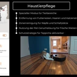 MOVA Z60 Ultra Roller Complete test: Fully automatic cleaning with AI and hot water 31 MOVA Z60 Ultra Roller Complete im Test Staerkster Saug Wischroboter www.commaik.de 1.17.4 - MOVA Z60 Ultra Roller Complete test: Fully automatic cleaning with AI and hot water