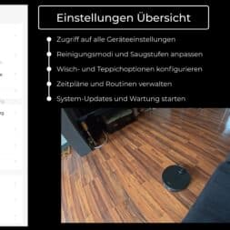 MOVA Z60 Ultra Roller Complete test: Fully automatic cleaning with AI and hot water 33 MOVA Z60 Ultra Roller Complete im Test Staerkster Saug Wischroboter www.commaik.de 1.17.6 - MOVA Z60 Ultra Roller Complete test: Fully automatic cleaning with AI and hot water