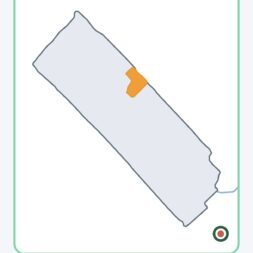 Lymow One Plus in test: RTK robot mower for large areas & difficult terrain 63 Screenshot of a map backup and restore screen on the Lymow One Plus, showing a map outline with an orange highlighted area, the name and date of the backup, and the backup and restore buttons at the bottom. www.commaik.de