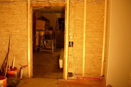 dscn5590 - Elektrik und Trockenbauunterkonstruktion im Wohnzimmer